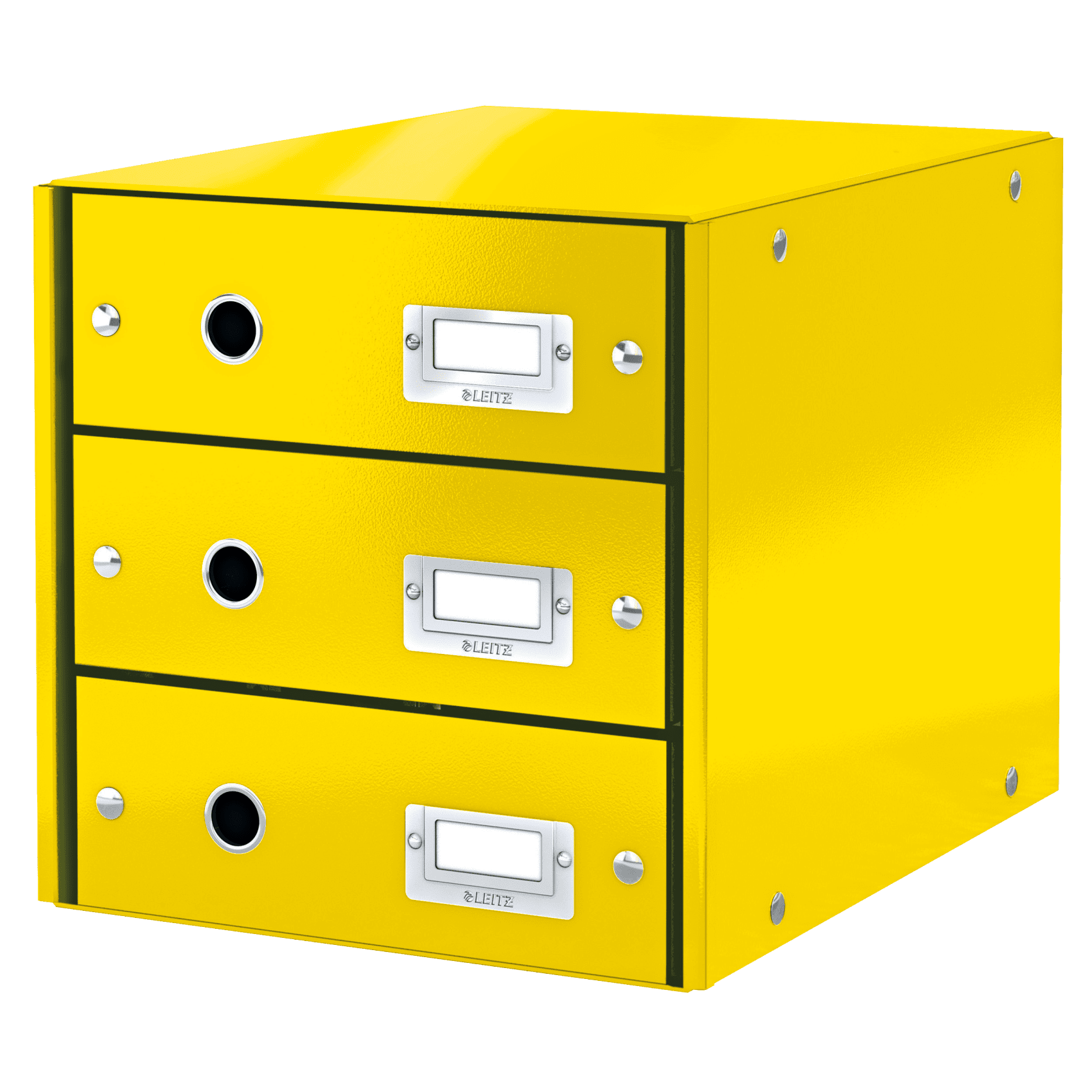 Zásuvkový box Leitz Click & Store WOW (3 zásuvky), žlutý