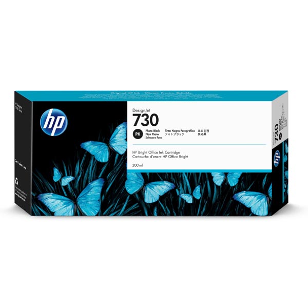 Inkoustová cartridge HP P2V73A, DesignJet T 1700, 1700 PS, black, No.730, originál
