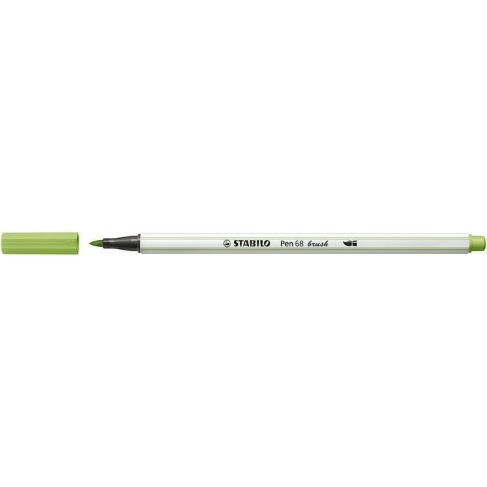 Štětcový fix Stabilo Pen 68 brush, pistáciová