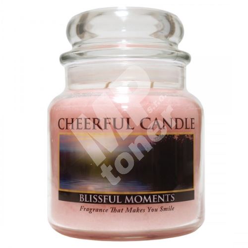 Cheerful Candle Vonná svíčka ve skle Báječné Okamžiky - Blissful Moments, 16oz 1