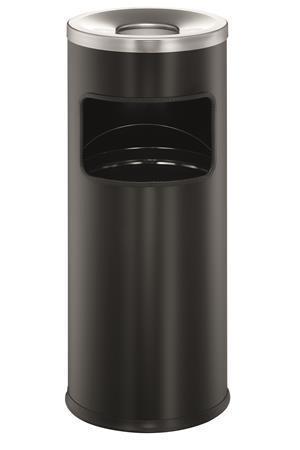 Odpadkový koš Durable Safe, kulatý, s popelníkem, černá