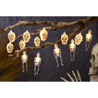 Halloweenská girlanda s 10x LED světlem, délka 135 cm, mix