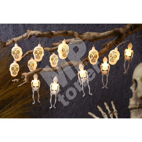 Halloweenská girlanda s 10x LED světlem, délka 135 cm, mix 1