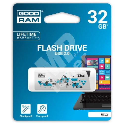 Goodram UCL2 32GB, USB flash disk 2.0, bílá 1