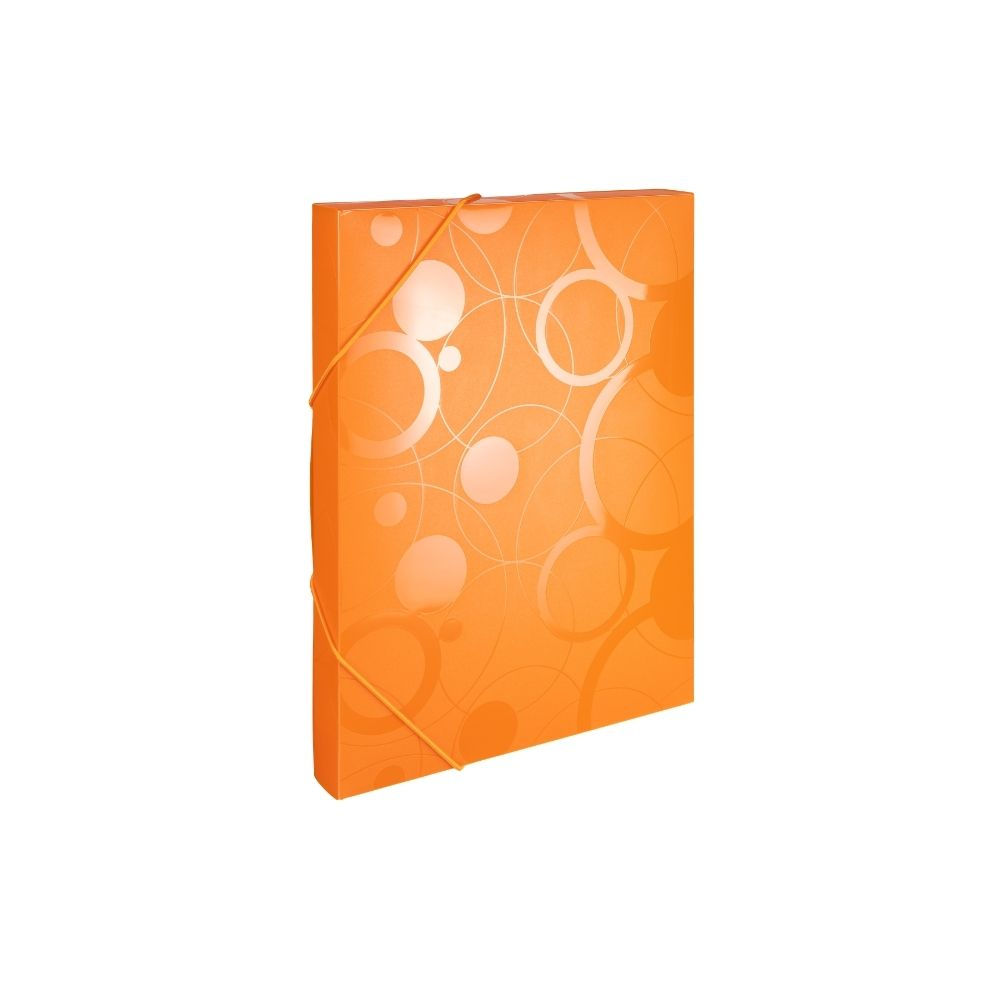 Krabice na spisy A4 s gumou Neo Colori, oranžová