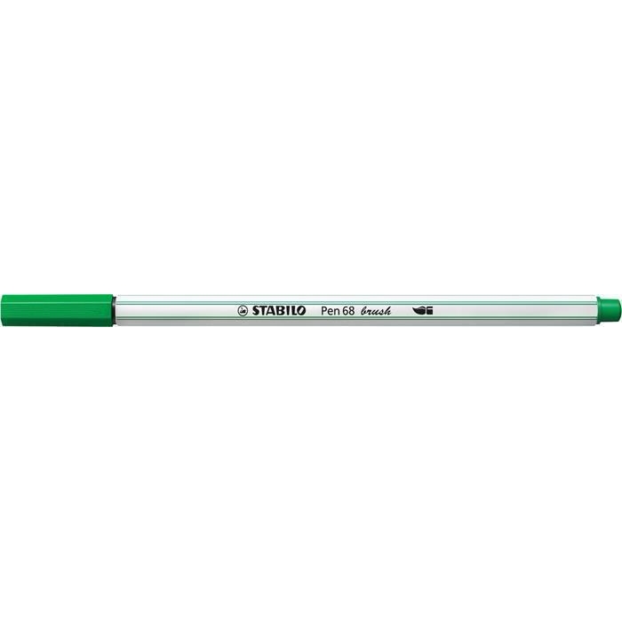 Štětcový fix Stabilo Pen 68 brush, smaragdově zelená
