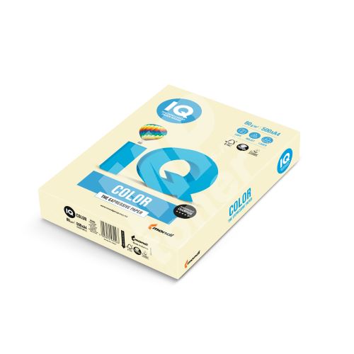 Barevný papír IQ BE 66 A4 120g vanila 1bal/250ks 1