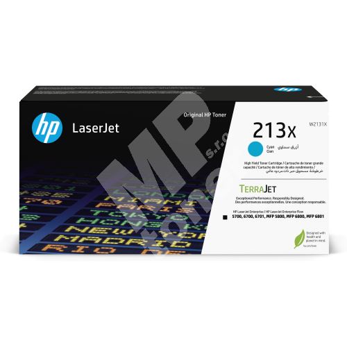 Toner HP W2131X, LaserJet SFP-5700, cyan, 213X, originál 1