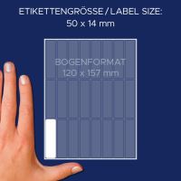 Samolepící etikety 50 x 14 mm, 672 ks etiket v bal. 3336 5 (5)