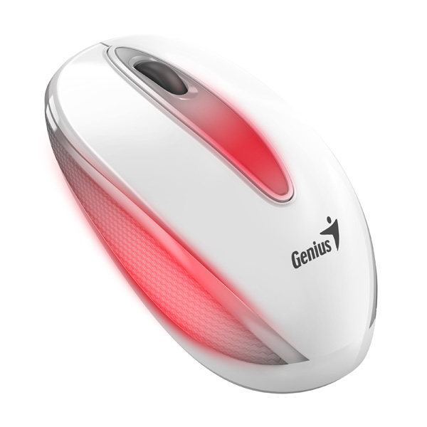Myš Genius DX-Mini, 1000DPI, optická, 3tl., drátová USB, bílá, RGB podsvícení