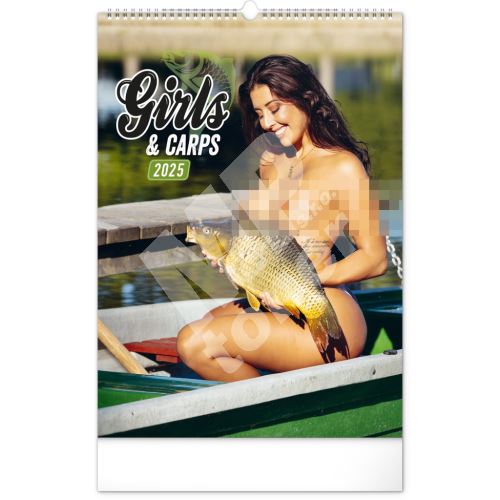 Nástěnný kalendář Notique Girls and Carps 2025, 33 x 46 cm 1