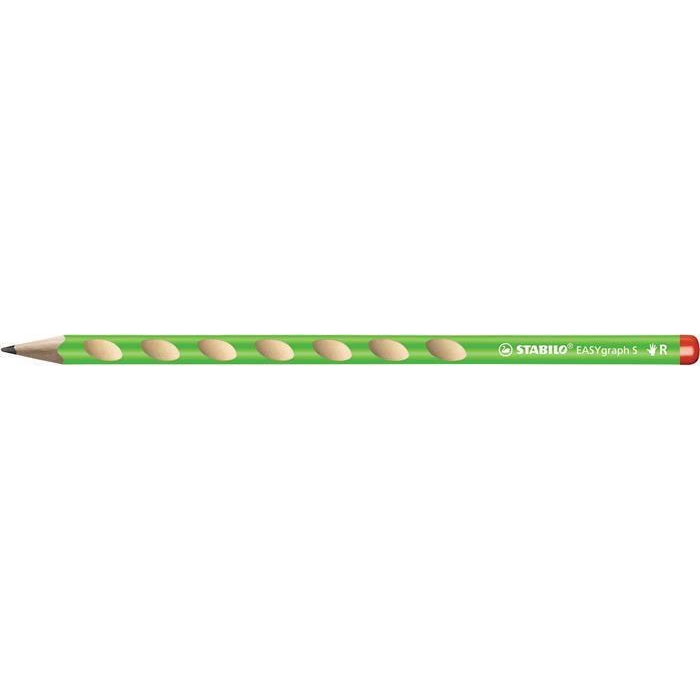 Grafitová tužka Stabilo Easygraph, zelená, HB, tenká, pro praváky