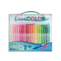 Popisovače Monami Live Color sada 30 barev