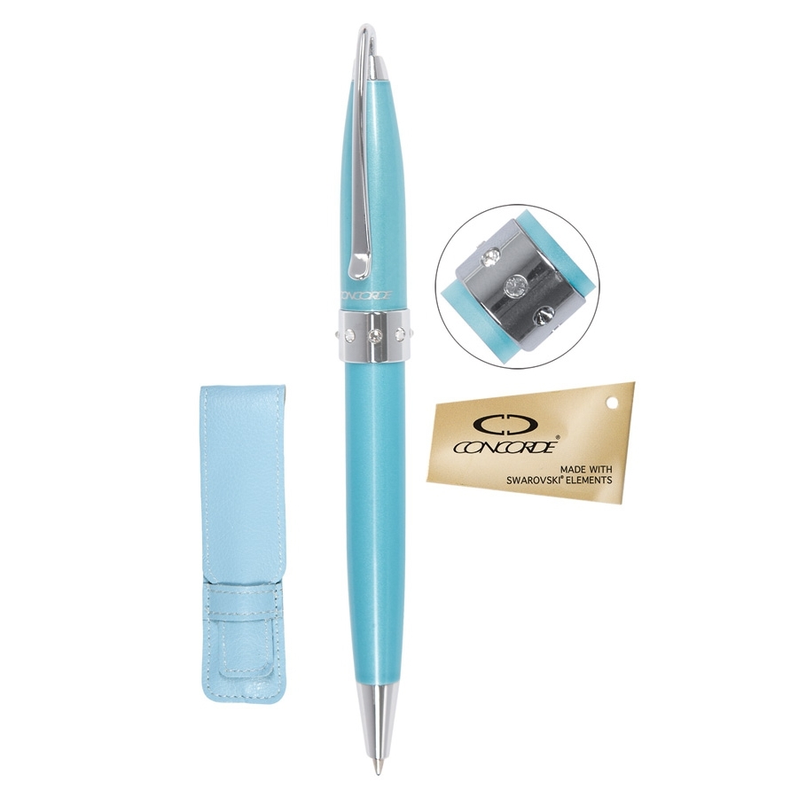 Kuličkové pero Concorde Lady Pen, modré tělo, elegantní pouzdro