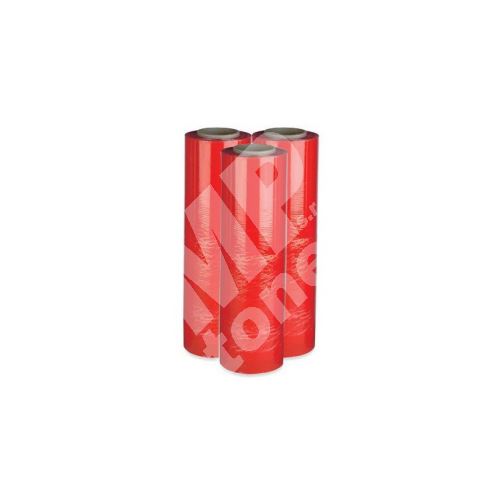 Ruční strečová fólie (průtažná, fixační) šíře 500 x 23 my x  červená 1