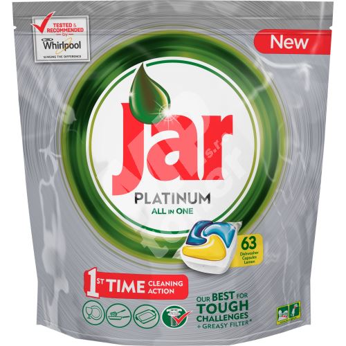 Jar Platinum All in One Lemon kapsle do myčky nádobí 63 kusů 1