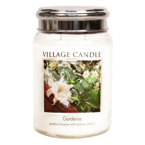 Village Candle Vonná svíčka ve skle, Gardénie - Gardenia, 26oz 1
