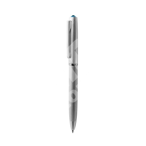 Kuličkové pero Art Crystella, Oslo, černá s modrým krystalem Swarovski, 13cm 4