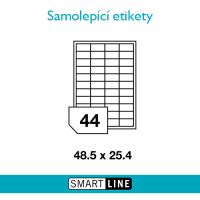 Samolepící bílé etikety Smart Line A4 48,5 x 25,4 mm 100 archů Samolepící bílé etikety Smart Line A4 48,5 x 25,4 mm 100 archů