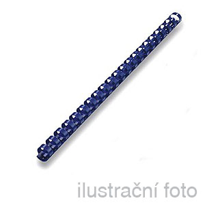 Plastové hřbety pro vazbu 9/16", 08 mm, modré