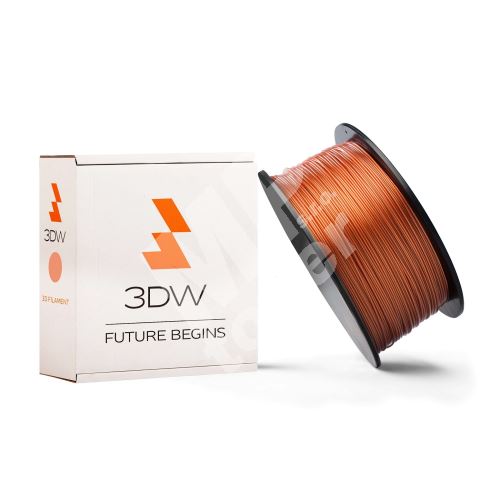 Tisková struna 3DW (filament) PLA, 1,75mm, 1kg, měděná 1