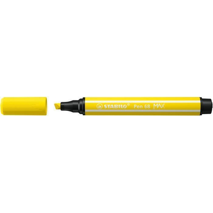 Fix Stabilo Pen 68 MAX, 1-5 mm, citronově žlutá