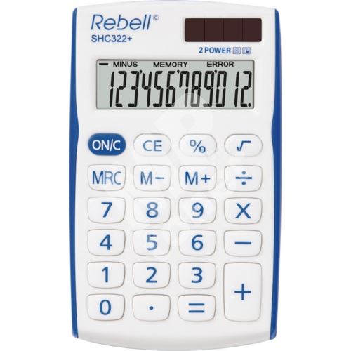 Kalkulačka Rebell SHC 312 modrá/bílá 1