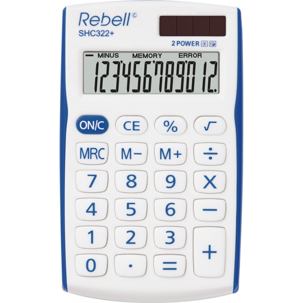 Kalkulačka Rebell SHC 312 modrá/bílá