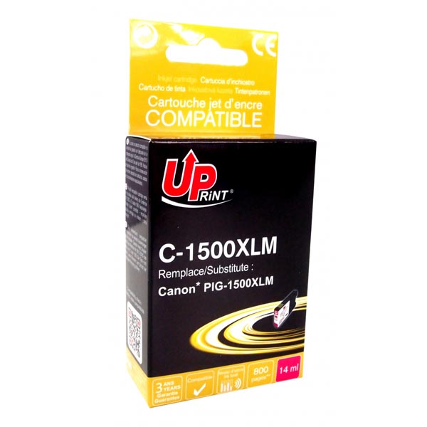 Kompatibilní cartridge Canon PGI-1500XL, magenta, 800str., 14ml, UPrint