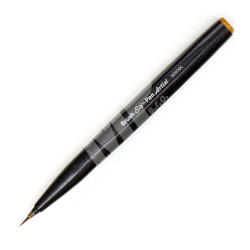 Pentel Sign Pen Artist SESF30C, barevný štěteček, okrový 1