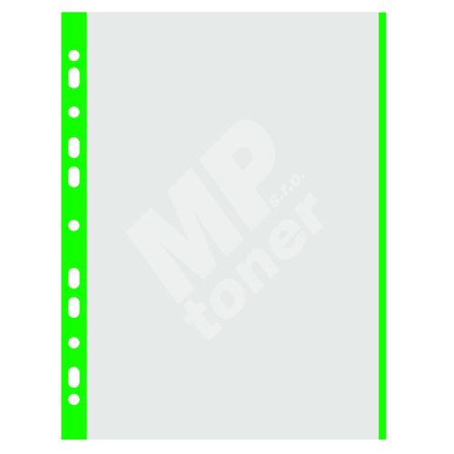 Donau prospektový obal matný, A4, PP, 40 µm, zelený okraj, 100 ks 1
