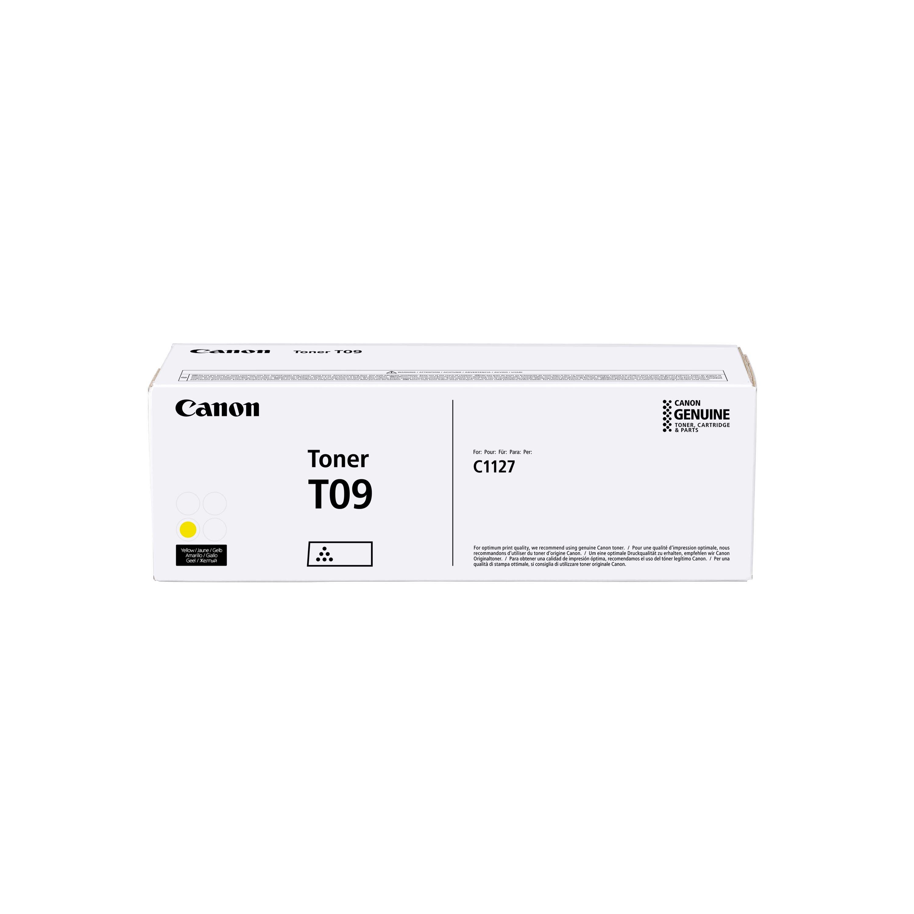 Toner Canon T09, i-Sensys X C1100, C1127, yellow, 3017C006, originál