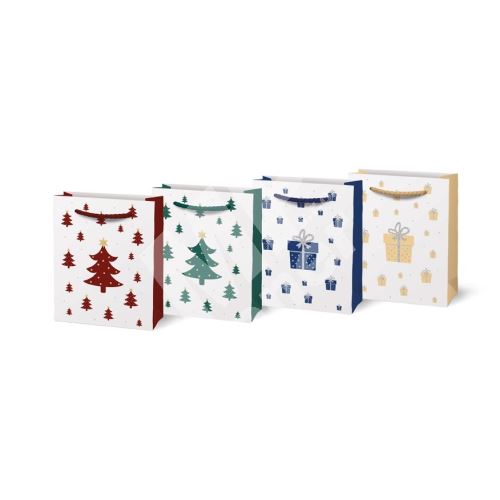 Vánoční taška dárková V15 111 x 137 x 62 mm, mix motivů 1