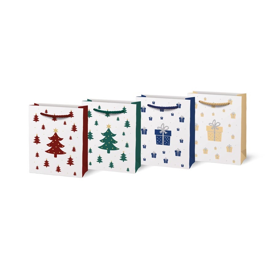 Vánoční taška dárková V15 111 x 137 x 62 mm, mix motivů