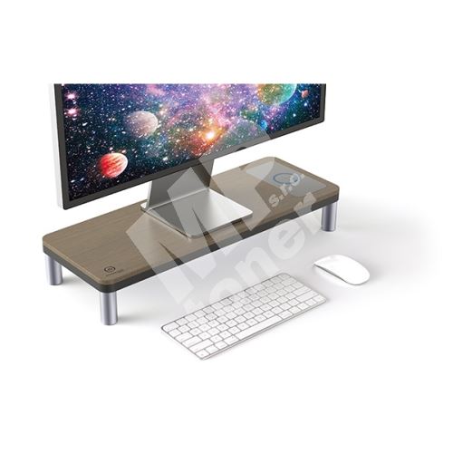 Podstavec pod monitor Powerton Ergo Doky, s dokovací stanicí a bezdr. nabíječkou 1