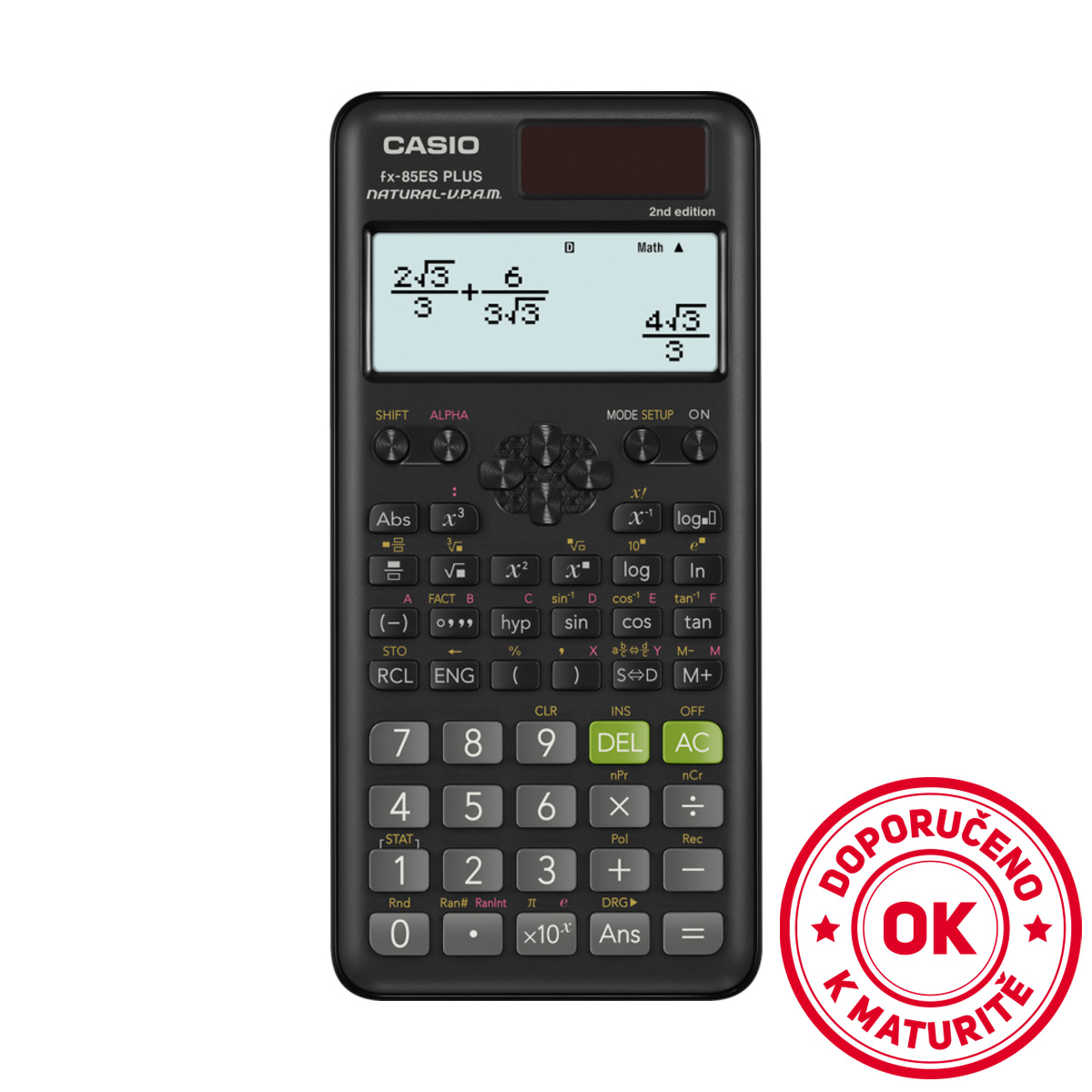Školní kalkulačka Casio FX 85 ES PLUS 2E, k maturitě