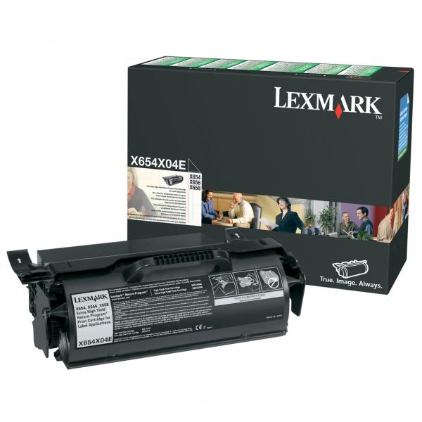 Toner Lexmark X654, 656, X658, black, X651H21E, return, extra high capacity, originál