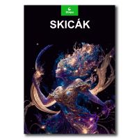 Skicák Stepa A4, černý, 20listů Skicák Stepa A4, černý, 20listů