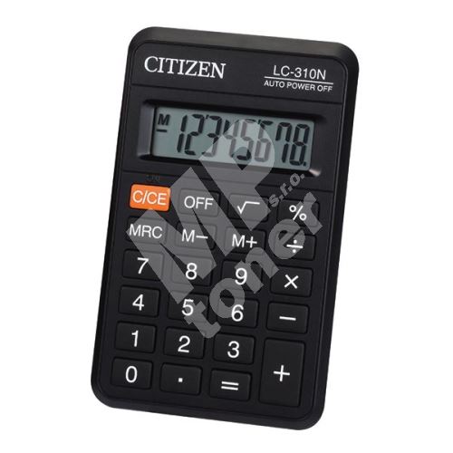 Kalkulačka Citizen LC310NR, černá, kapesní, osmimístná 1