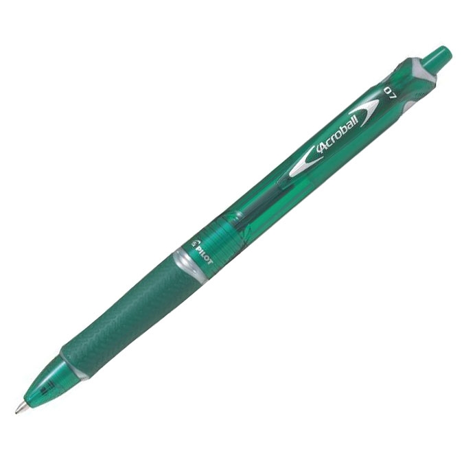 Kuličkové pero Pilot Acroball, zelené, 0,7