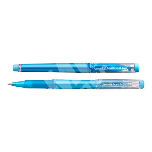 Gumovatelné pero s víčkem Uni UF-222, nebesky modré 1