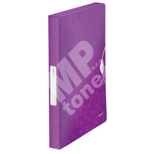 Desky s gumičkou Wow Jumbo, purpurová, 30 mm, PP, A4, LEITZ 1