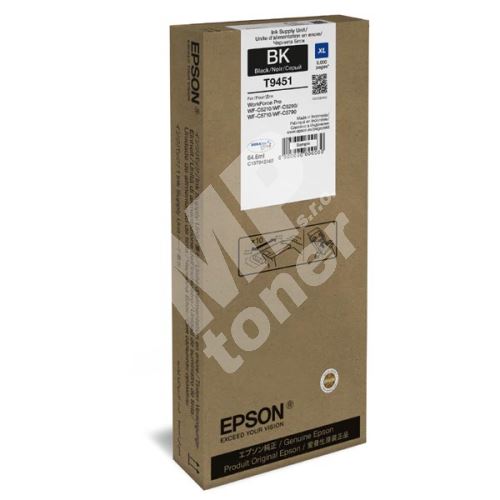 Cartridge Epson C13T945140, black, XL, originál 1