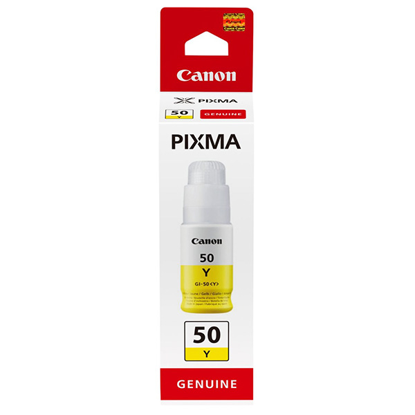 Inkoustová cartridge Canon GI-50Y, Pixma G5050, G6050, 3405C001, yellow, originál