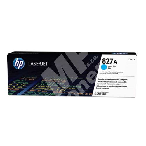 Toner HP CF301A, cyan, 827A, originál 1