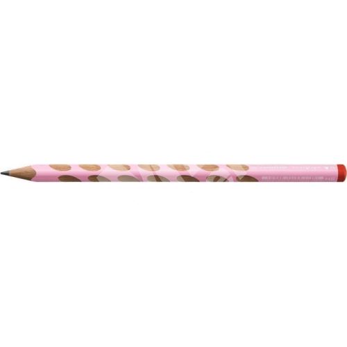 Grafitová tužka Stabilo Easygraph, trojhranná, pro praváky, HB, pastelová růžová 1