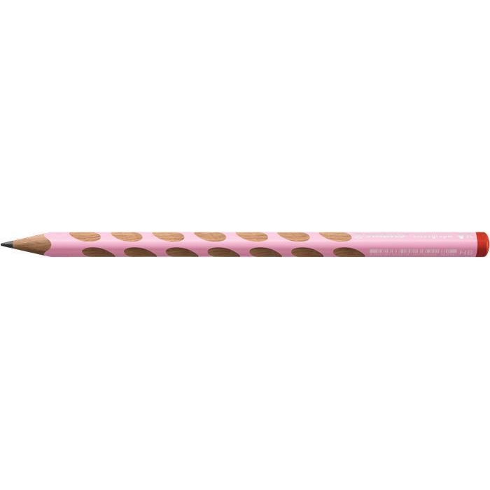 Grafitová tužka Stabilo Easygraph, pastelová růžová, trojhranná, pro praváky, HB