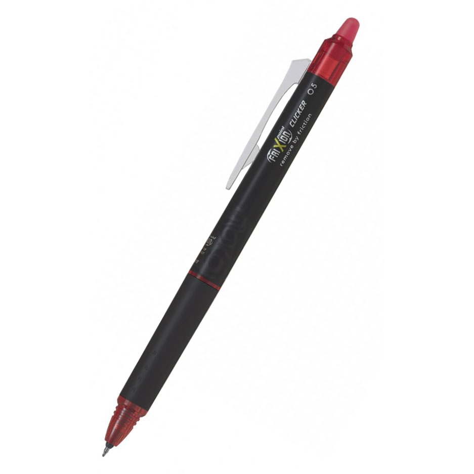 Kuličkové pero Pilot Frixion Point Clicker, červená, 0,5, vymazatelný