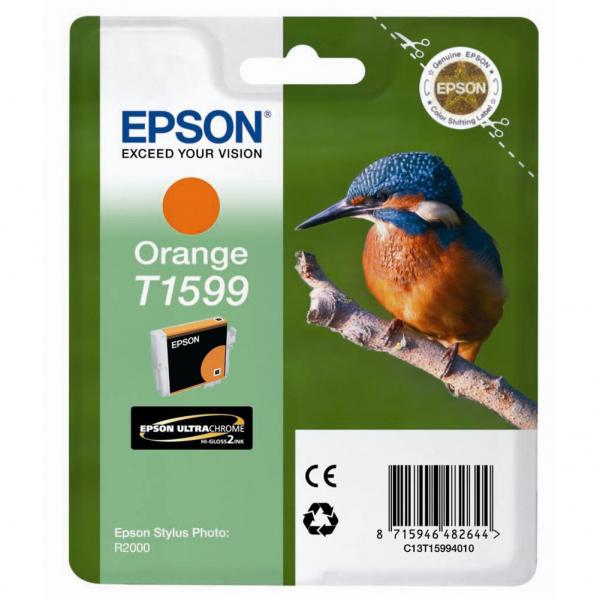 Inkoustová cartridge Epson Stylus Photo R2000, C13T15994010, orange, originál