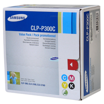 Toner Samsung CLP 300, N, CLP-3160FN, 2160, CMYK, CLP-P300C/ELS, sada originál